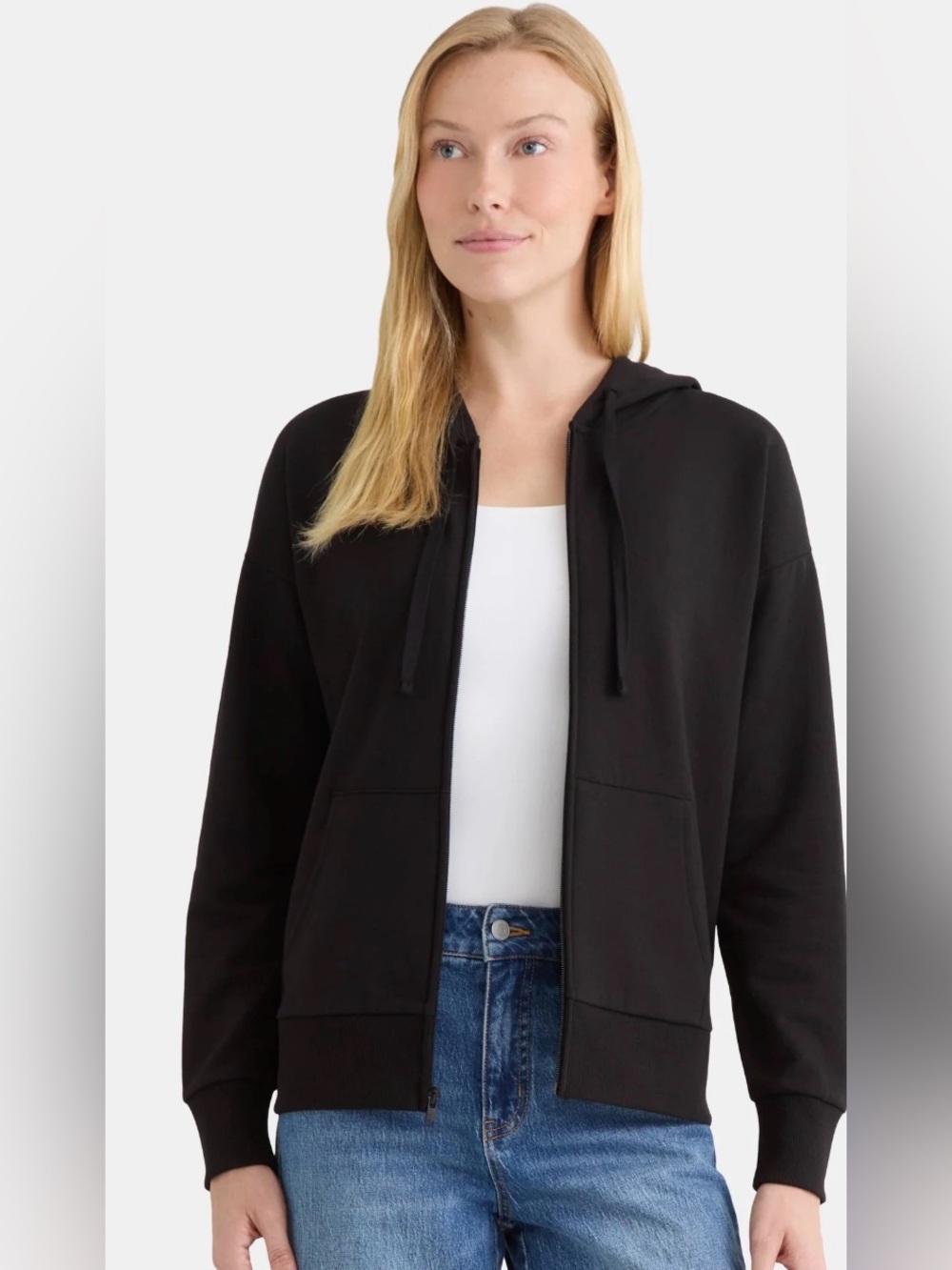 Time & Tru Women’s Relaxed Fit Casual Jacket Full Front Zippering Fleece XS NWT